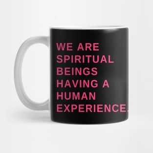 We are spiritual beings having a human experience Mug
